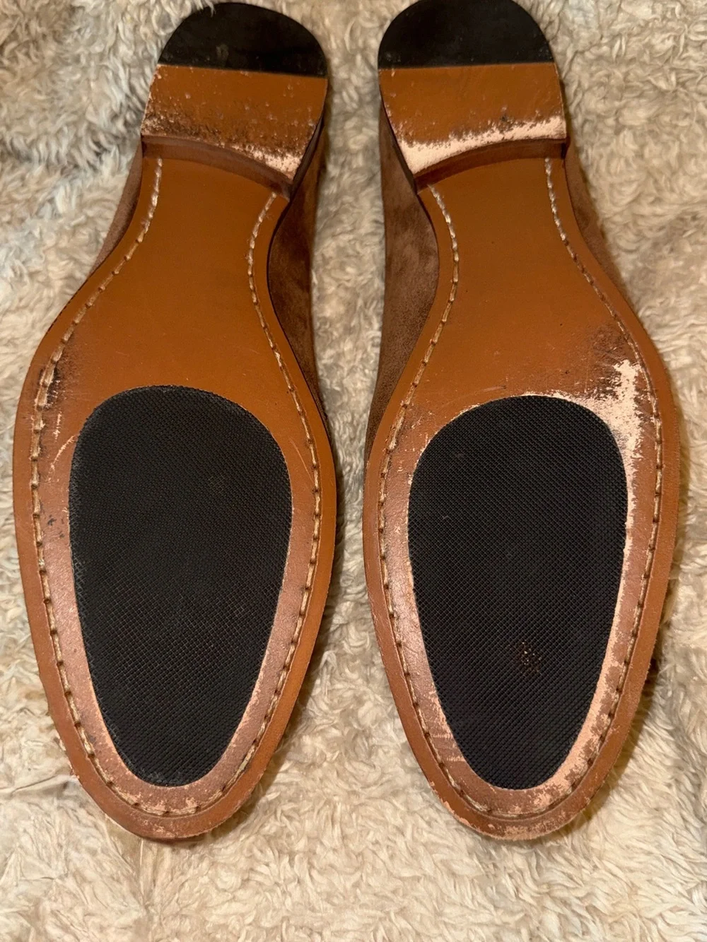 Patricia Green Brown Suede Women's  Slip-On Loafers